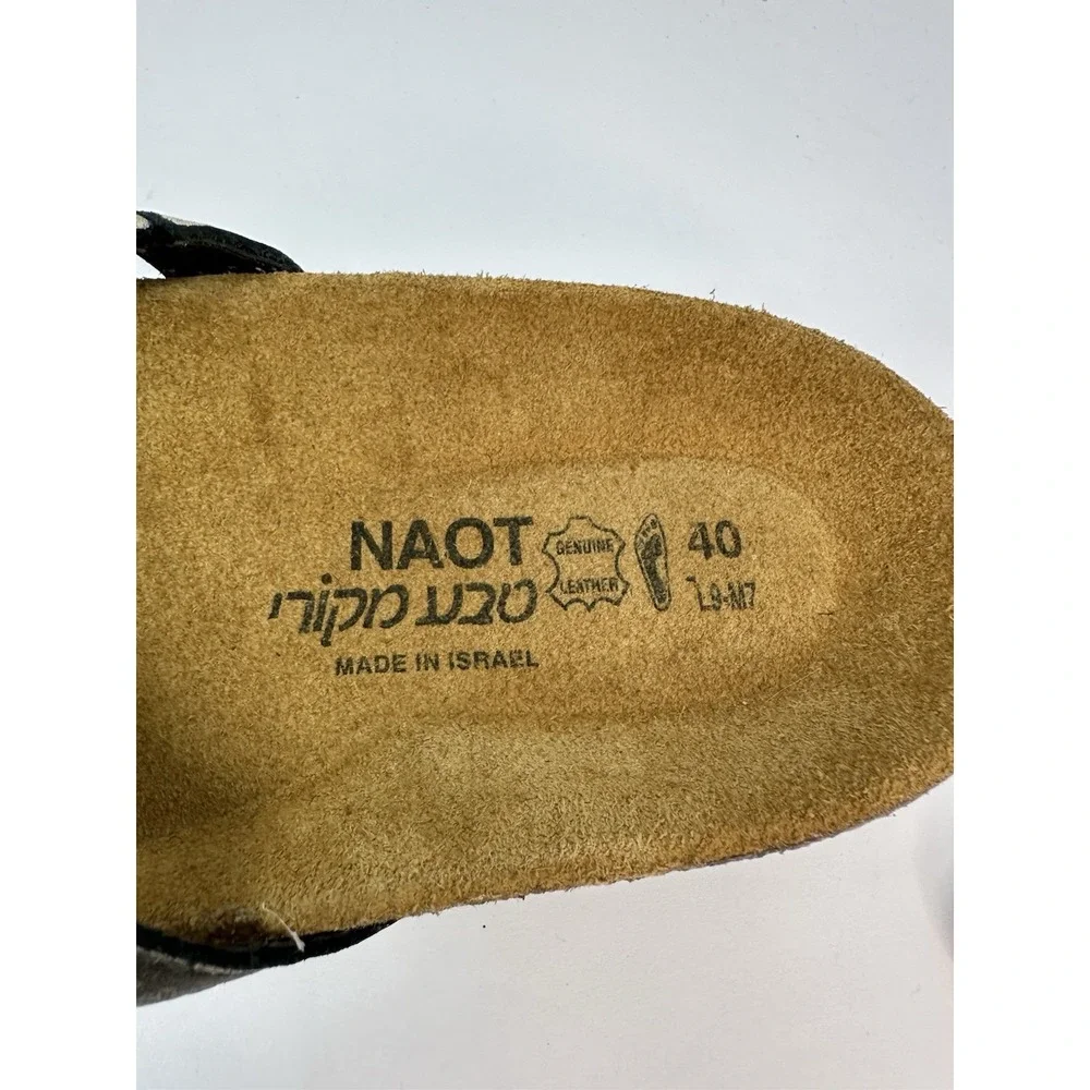 Naot Hawaii Women's Sandals Size EU 40 US 9 Metallic Rhinestone Slide NWOB